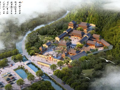 贵池资教寺总体建筑规划方案图